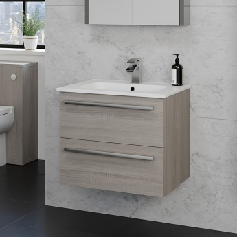 Prestige Purity 600mm 2-Drawer Wall Hung Vanity Unit | Product Image
