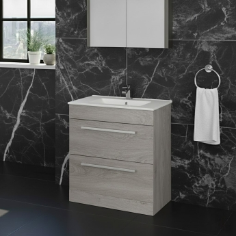 Prestige Purity 600mm 2-Drawer Floor Standing Vanity Unit | Product Image