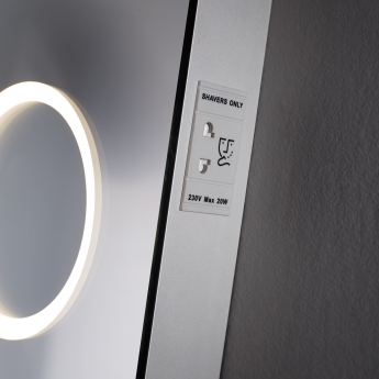 Prestige Sherston LED Bathroom Mirror with Touch Sensor and 3X Magnification 800mm H x 600mm W