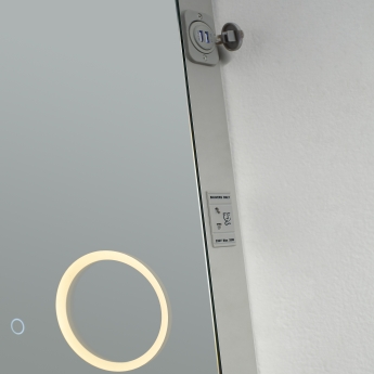 Prestige Sherston LED Bathroom Mirror with Touch Sensor and 3X Magnification 700mm H x 500mm W