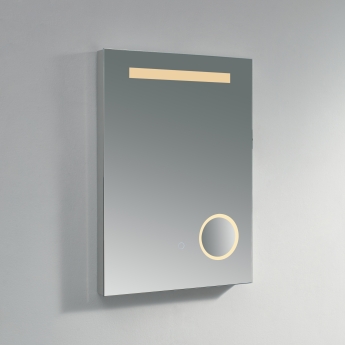 Prestige Sherston LED Bathroom Mirror with Touch Sensor and 3X Magnification 700mm H x 500mm W