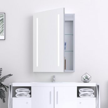 Prestige Reflections Spectrum LED Mirror Cabinet 700mm H x 500mm W