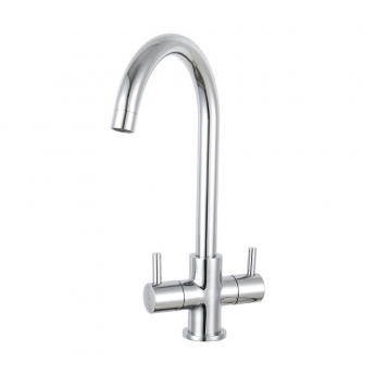 Prima 1.0 Bowl Kitchen Sink with Staten Sink Tap and inset Sink 965mm L x 500mm W - Stainless Steel/Chrome