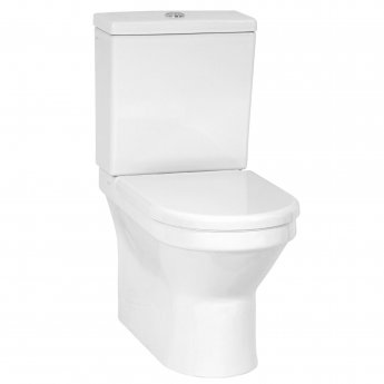 Prestige Style Close Coupled Toilet with Push Button Cistern - Soft Close Seat