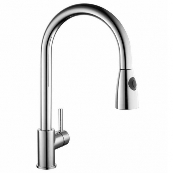 Prestige Kitchen Sink Mixer Tap With Pull Out Spray - Polished Chrome
