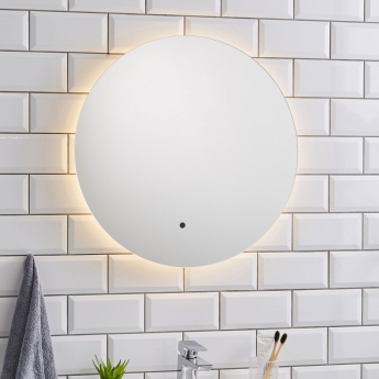Prestige Tucson Back-Lit LED Bathroom Mirror with Touch Sensor and Diameter 600mm