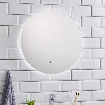 Prestige Tucson Back-Lit LED Bathroom Mirror with Touch Sensor and Diameter 600mm