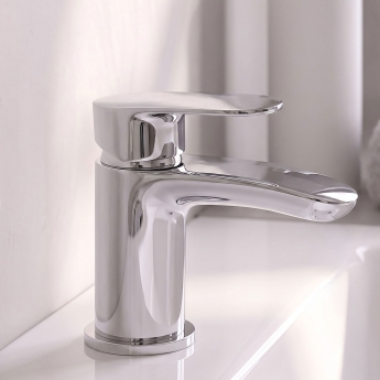 Prestige Verve Mini Mono Basin Mixer Tap with Click Waste - Chrome | Product Image