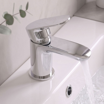 Prestige Verve Mini Mono Basin Mixer Tap with Click Waste - Chrome | Product Image
