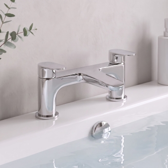 Prestige Verve Bath Filler Tap Pillar Mounted - Chrome | Product Image