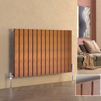 Prestige Victoria Single Horizontal Aluminium Radiator 575mm H x 440mm W - Copper