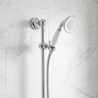 Prestige Viktory Thermostatic Dual Concealed Mixer Shower Adjustable Slide Rail Kit + Fixed Head | Product Image