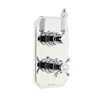 Prestige Viktory Thermostatic Dual Concealed Mixer Shower Adjustable Slide Rail Kit + Fixed Head | Product Image