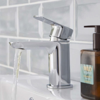 Prestige Visage Mono Basin Mixer Tap with Click Waste - Chrome | Product Image