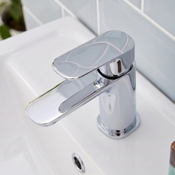 Prestige Visage Mono Basin Mixer Tap with Click Waste - Chrome | Product Image