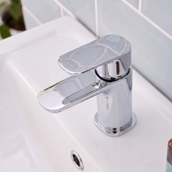 Prestige Visage Mini Mono Basin Mixer Tap with Click Waste - Chrome | Product Image