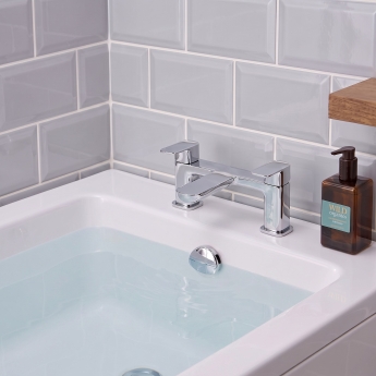 Prestige Visage Bath Filler Tap Pillar Mounted - Chrome | Product Image