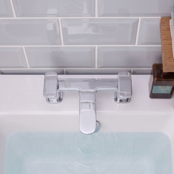 Prestige Visage Bath Filler Tap Pillar Mounted - Chrome | Product Image