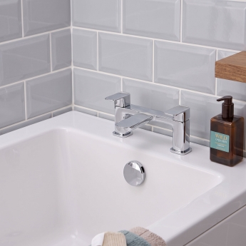 Prestige Visage Bath Filler Tap Pillar Mounted - Chrome | Product Image