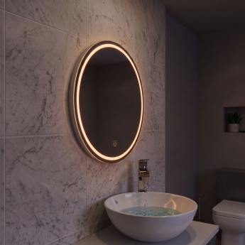 Prestige Vista Circular LED Bathroom Mirror 600mm Diameter | Product Image