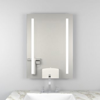 Prestige Wilson LED Bathroom Mirror with Sensor Switch and Demister Pad 700mm H x 500mm W