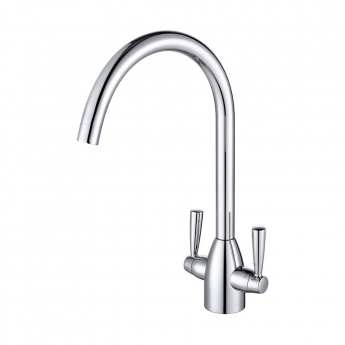 Prima 1.5 Bowl Kitchen Sink with Chelsea Sink Tap and inset Sink 1015mm L x 525mm W - Stainless Steel/Chrome