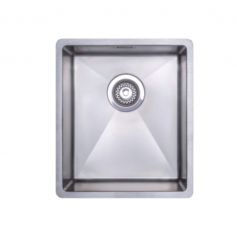 Prima+ R10 Compact 1.0 Bowl Inset/Undermount Kitchen Sink With Murray Tap 440mm L x 380mm W - Stainless Steel/Chrome | Product Image