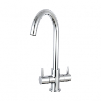 Prima 1.5 Bowl Kitchen Sink with Staten Sink Tap and inset Sink 965mm L x 500mm W - Stainless Steel/Chrome