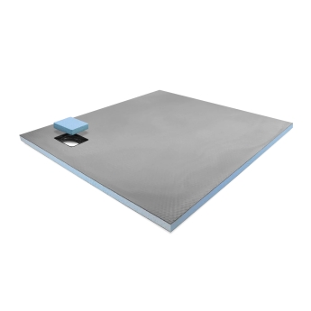 ProWarm ProTray Corner Drain Level Access Wet Room Floor Former Tray (for Tiled Floors) | Product Image