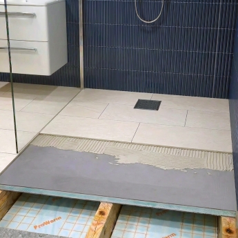ProWarm ProTray End Drain Level Access Wet Room Floor Former Tray (for Tiled Floors) | Product Image