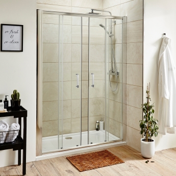 Purity Advantage Double Sliding Shower Door - 6mm Glass