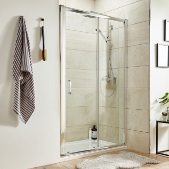 Purity Advantage Sliding Shower Door 1600mm Wide - 6mm Glass