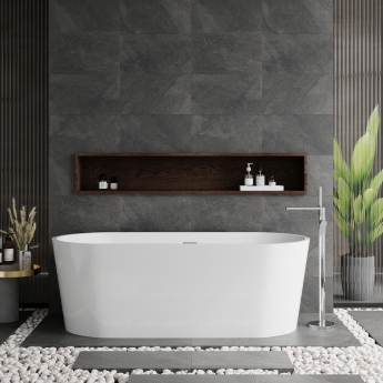 Delphi Alpine Oval Modern Freestanding Bath 1700mm x 780mm