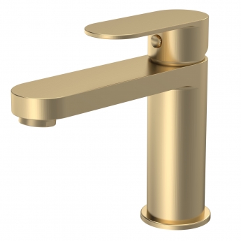 Delphi Cargo Brushed Brass Mono Basin Mixer Tap | Product Image