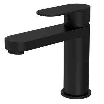 Delphi Cargo Matt Black Mono Basin Mixer Tap | Product Image