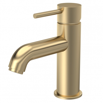 Delphi Corinthian Brushed Brass Mono Basin Mixer Tap | Product Image