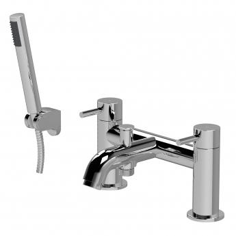 Delphi Corinthian Chrome Bath Shower Mixer Tap with Kit | Product Image