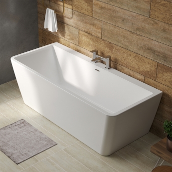 Purity Estuary Square Back-to-Wall Bath 1700mm x 735mm