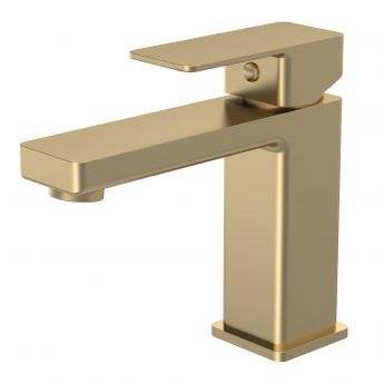 Delphi Fathom Brushed Brass Mono Basin Mixer Tap | Product Image