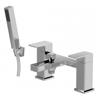Delphi Fathom Chrome Bath Shower Mixer Tap with Kit | Product Image
