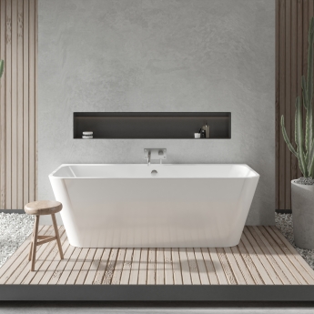 Purity Opulence Square Back-to-Wall Bath