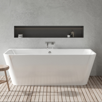 Purity Opulence Square Back-to-Wall Bath