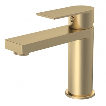 Delphi Port Brushed Brass Mono Basin Mixer Tap | Product Image