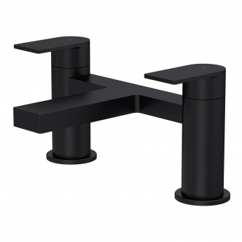 Delphi Port Matt Black Bath Filler Tap | Product Image