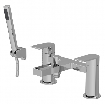 Delphi Port Chrome Bath Shower Mixer Tap with Kit | Product Image