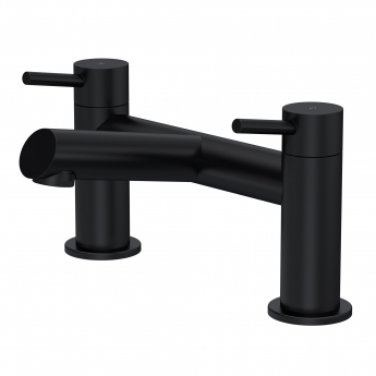 Delphi Quay Matt Black Bath Filler Tap | Product Image
