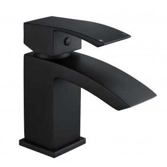 Delphi Swallow Matt Black Mono Basin Mixer Tap | Product Image