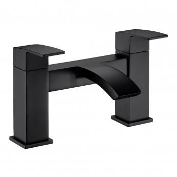 Delphi Swallow Matt Black Bath Filler Tap | Product Image