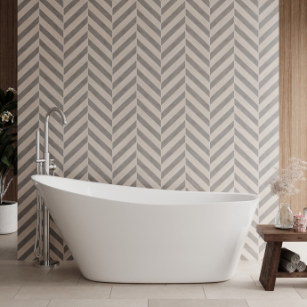 Delphi Symphony Double Ended Modern Freestanding Slipper Bath 1600mm x 650mm | Product Image