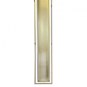 Purus Living Linear Side Wet Floor Drain 800mm Wide Brushed Brass Tile Grate